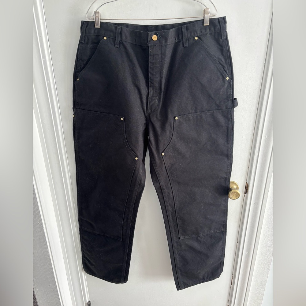 Black Men’s Work Pants - Durable Utility Trousers